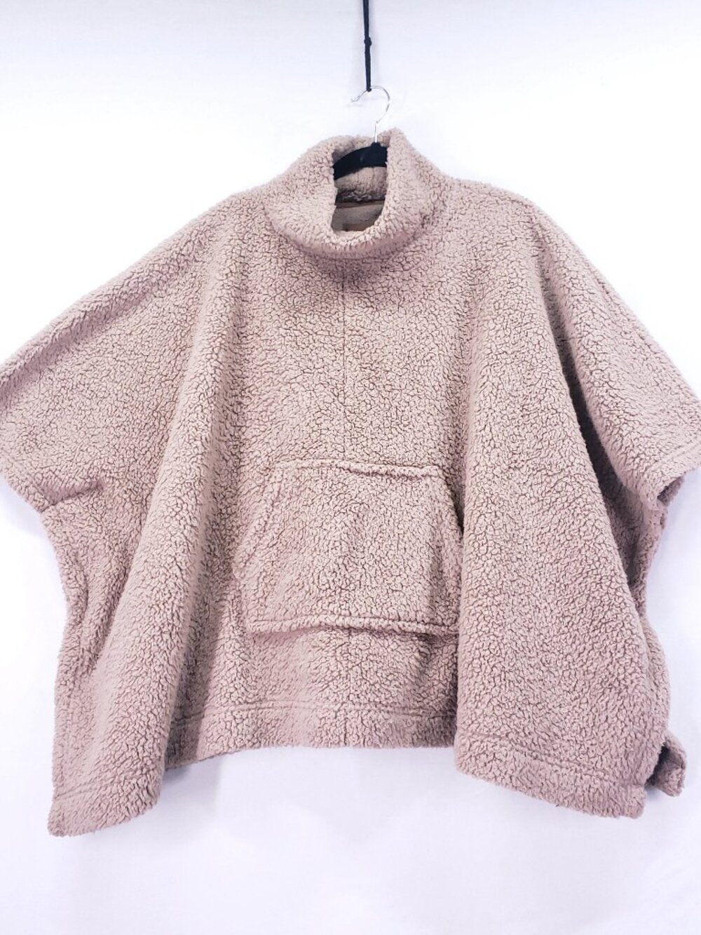 Koolaburra by UGG Women's Sherpa Poncho Sweater Size L Brown Boho Relaxed